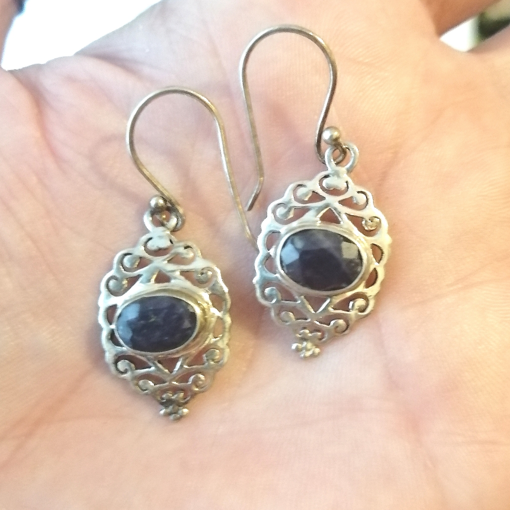 Blue Saphire Earrings